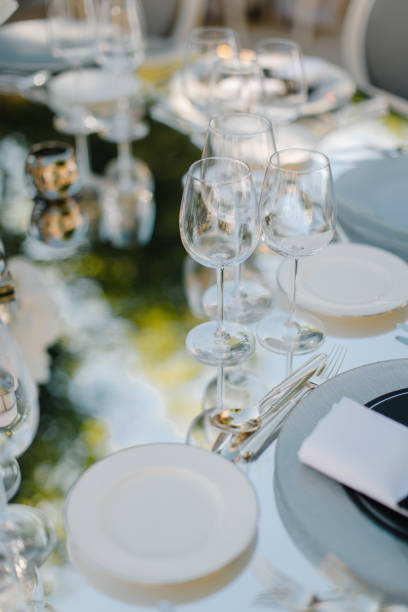 istock Formal dinner service at a wedding banquet 856969758
