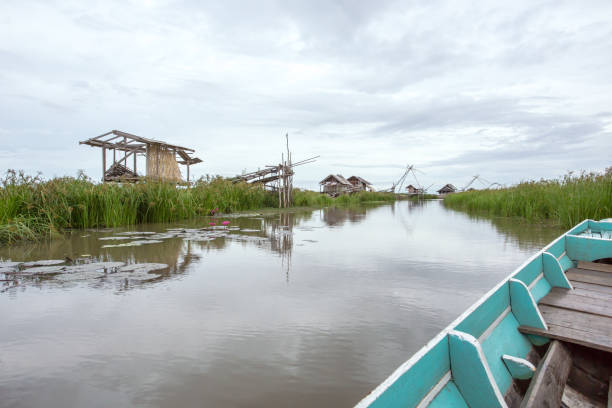 istock Fishing Huts By The Canal 856981142