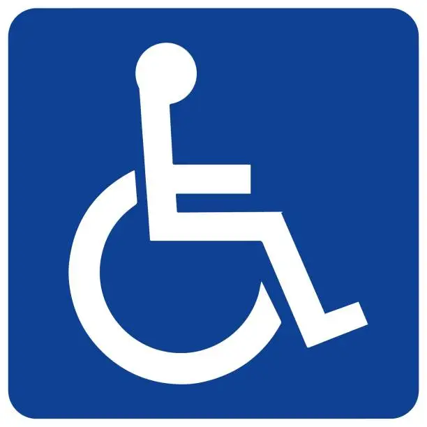 Vector illustration of Disabilty sign