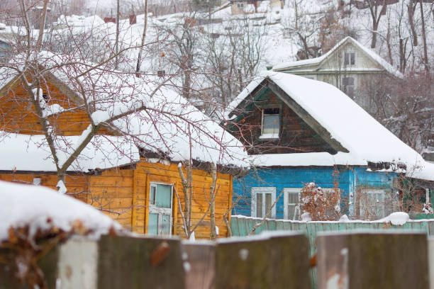 istock Snow house in winter dreamland at dawn in forest 856999866