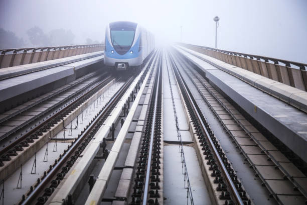 istock Dubai metro during a foggy day 857000576
