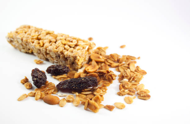 Crunchy and chewy granola food