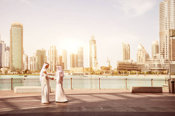 istock Emirati Business men downtown Dubai 857016576