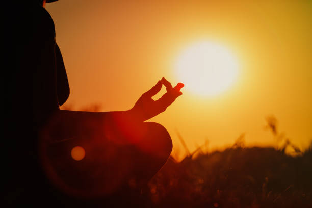 istock serenity and yoga practice at sunset nature 857025312