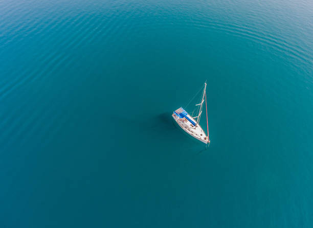istock A lone sailing vessel at anchorage. 857028288