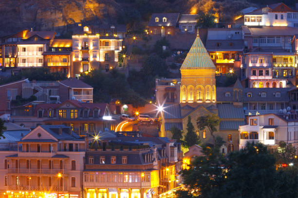 istock Old Town at night, Tbilisi, Georgia 857035126