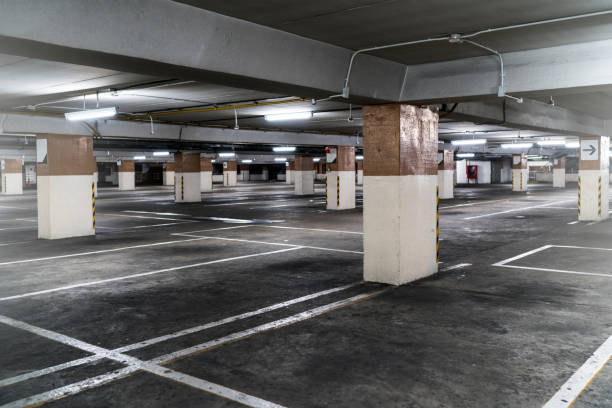 istock parking lot car park. 857049194
