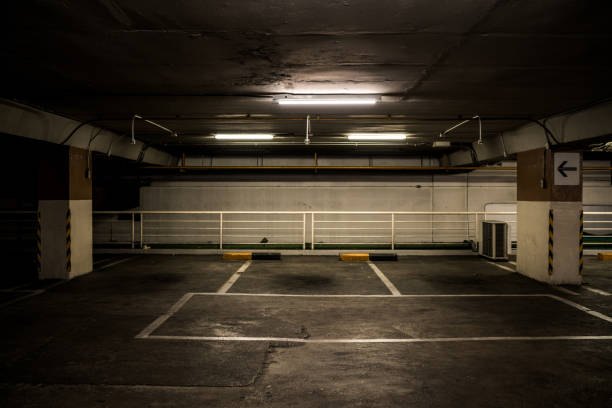 istock parking lot car park. 857049494