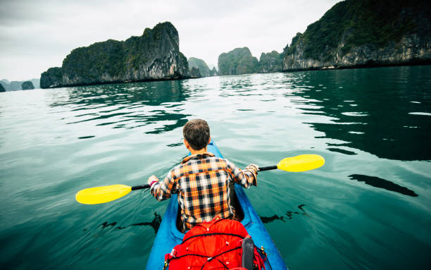 istock kayaking trip in Vietnam, Halong Bay 857071704