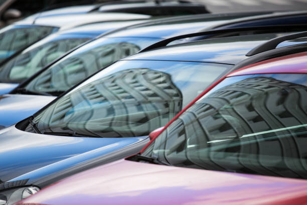istock Parking cars row. 857076198