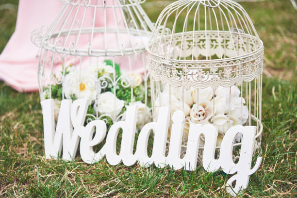 istock Wood Hand Made Welcome Wedding Decoration 857082634