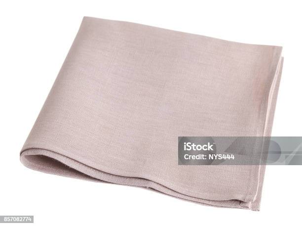 Kithen Folded Towel Isolated Stock Photo - Download Image Now - Napkin, Towel, Ancient