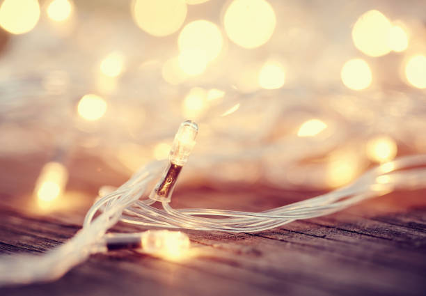 istock Christmas garland lights from bulbs 857091572