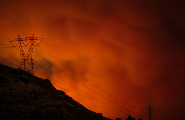 Canyon Fire Near Corona, California