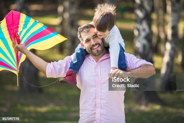 Happy Childhood Stock Photo - Download Image Now - Family, Kite - Toy, Latin American and Hispanic Ethnicity