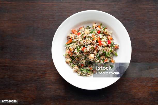 Quinoa Salad Stock Photo - Download Image Now - Quinoa, Salad, Chick-Pea