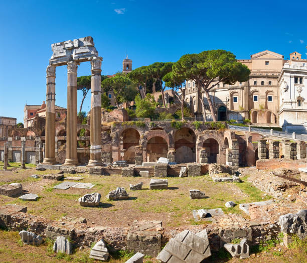 istock Panoramic image of Roman Forum in Rome, Italy 857102962