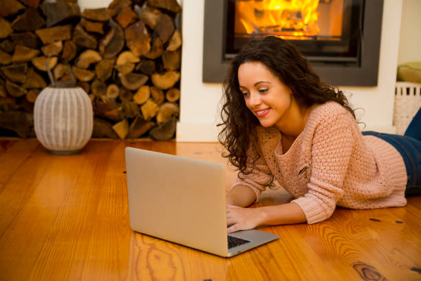istock Working at home on a winter day 857103700