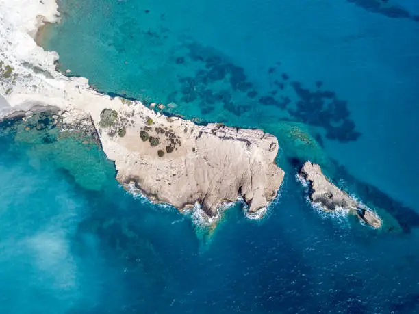 Photo of September 2017: Aerial View of Fourni Beach, Rodos island, Aegean, Greece