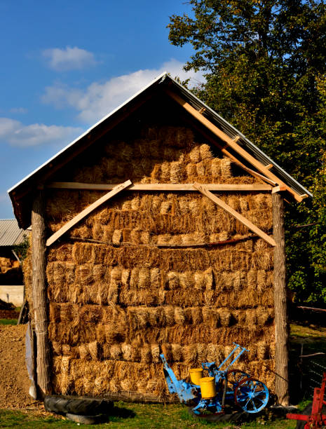 istock straw bales in a rural backyard 857116672