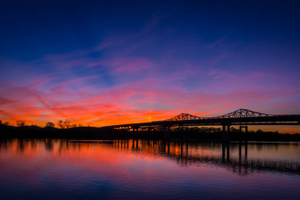 istock Whitesburg Bridge at Sunset 857117122