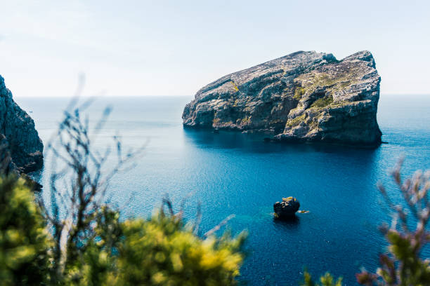Panoramic view from Capo Caccia, near Alghero , Sardinia.