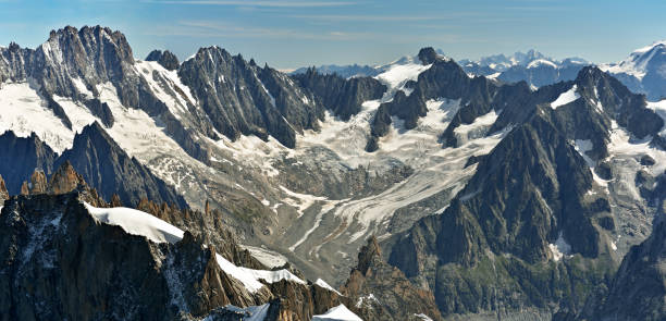 istock Amazing view on Alps from Aiguille du Midi 857137932