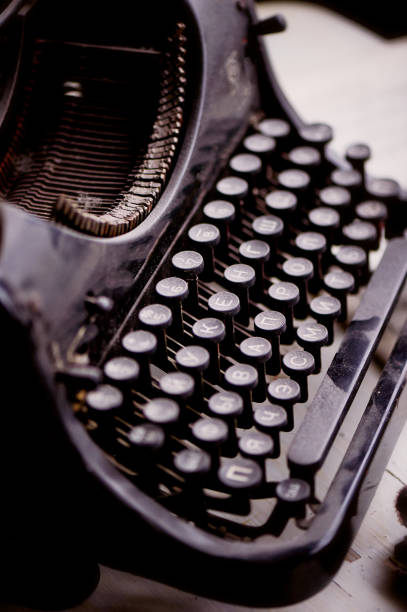 istock Details of old typewriter in rust and dust.Retro 857146486