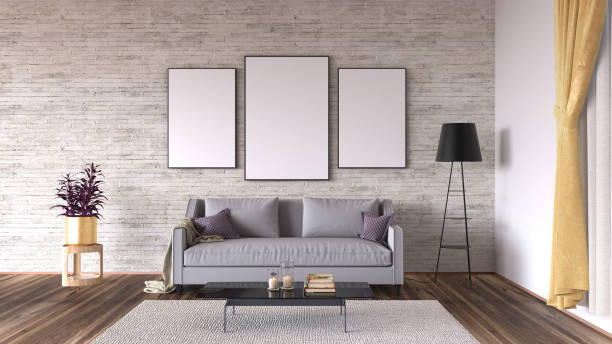 istock Modern interior design of living room 857146610