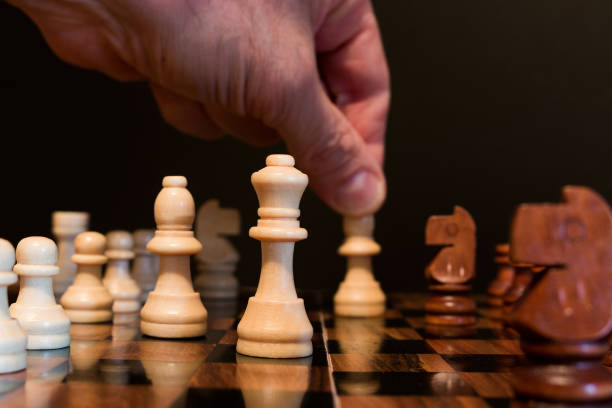 istock Chess photographed on a chessboard 857148960