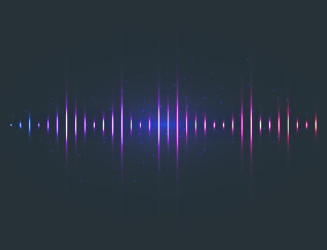 Vector digital music equalizer audio waves design template audio signal visualization signal illustration. Multitrack editing system soundtrack line bar spectrum electronic.