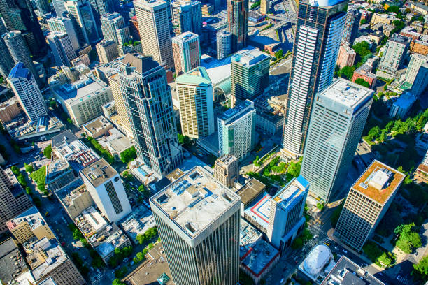 istock Downtown Urban Aerial 857202614