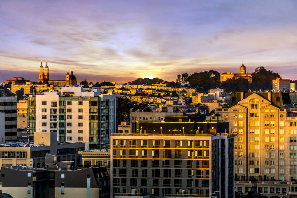 istock Sunrise from the roof top in San Francisco 857209122