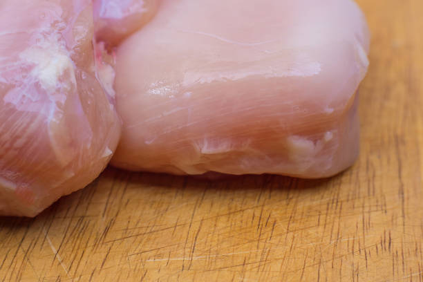 istock The Raw chicken breast with dill ready to cooking 857245228