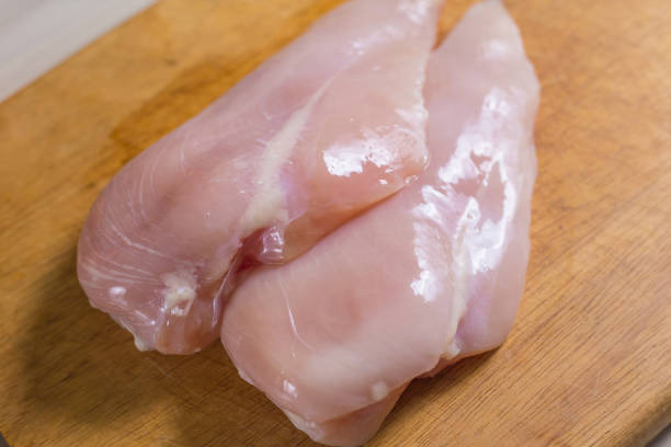 istock The Raw chicken breast with dill ready to cooking 857245392