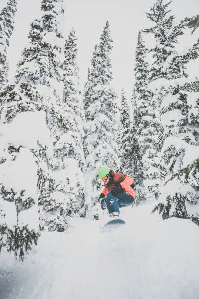 istock Snowboarder in Action in Fresh Powder Snow 857245402