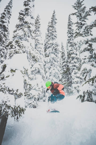 istock Snowboarder in Action in Fresh Powder Snow 857245404