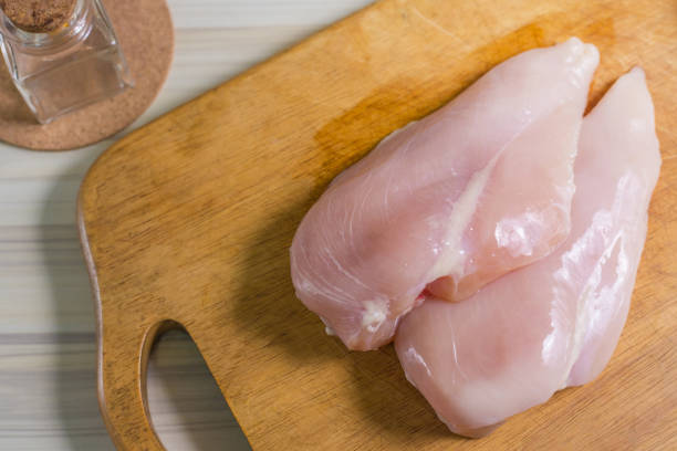 istock The Raw chicken breast with dill ready to cooking 857245448