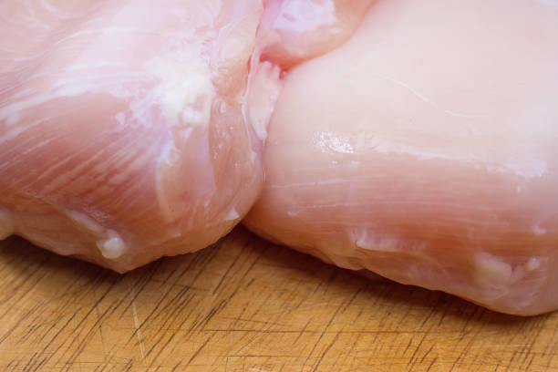 istock The Raw chicken breast with dill ready to cooking 857247872