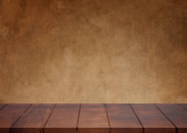 istock Empty wooden floor. Old retro cloth background 857250070