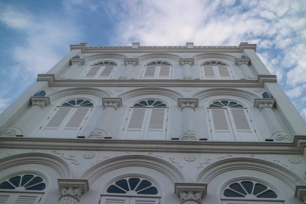 istock Sino-Portuguese building with blue sky 857250250