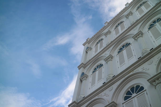 istock Sino-Portuguese building with blue sky 857250276