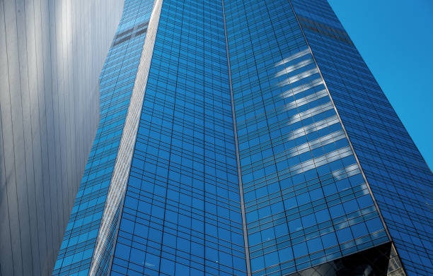 istock Modern office building detail, glass surface 857252592