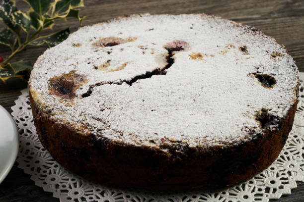 istock Homemade delicious cranberry pie with walnuts 857282448