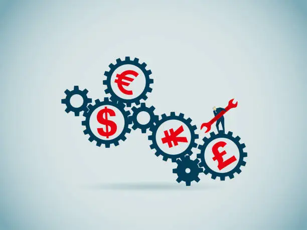 Vector illustration of finance