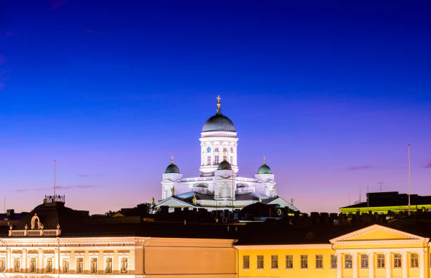istock Helsinki Cathedral at Sunset in Finland 857289792