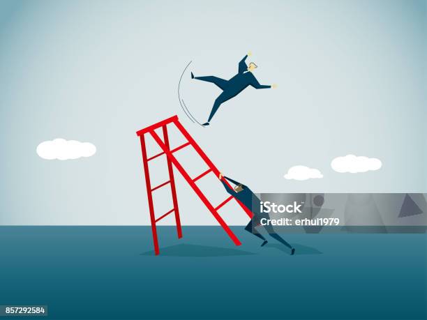 Evil Ladder Evil Stock Illustration - Download Image Now - Falling, Ladder ...