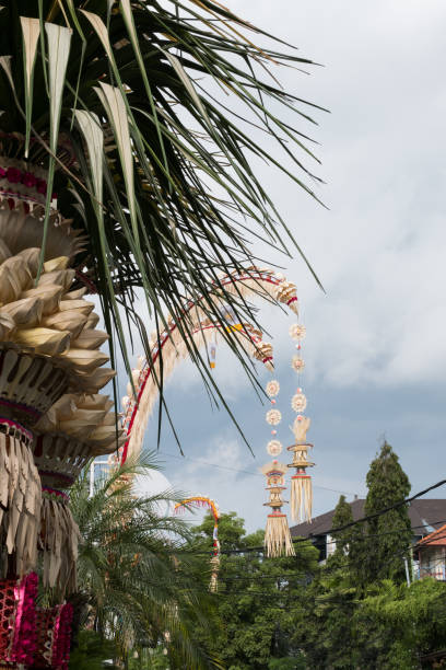 istock Intricate Ceremonial Decorations for Galungan Day in Bali 857294528