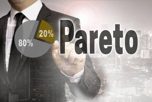 istock Pareto is shown by businessman concept 857304902