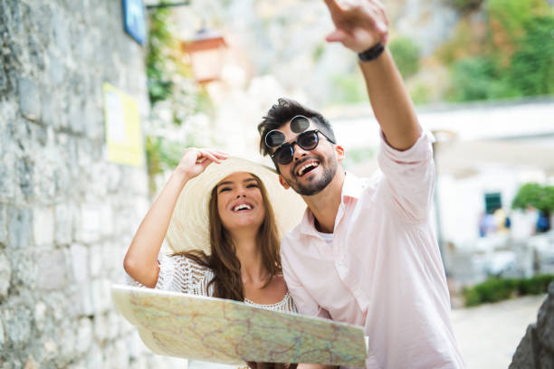 istock Loving couple traveling together 857309302
